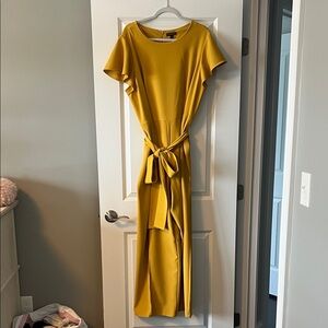 Lane Bryant Mustard Jumpsuit with Belt